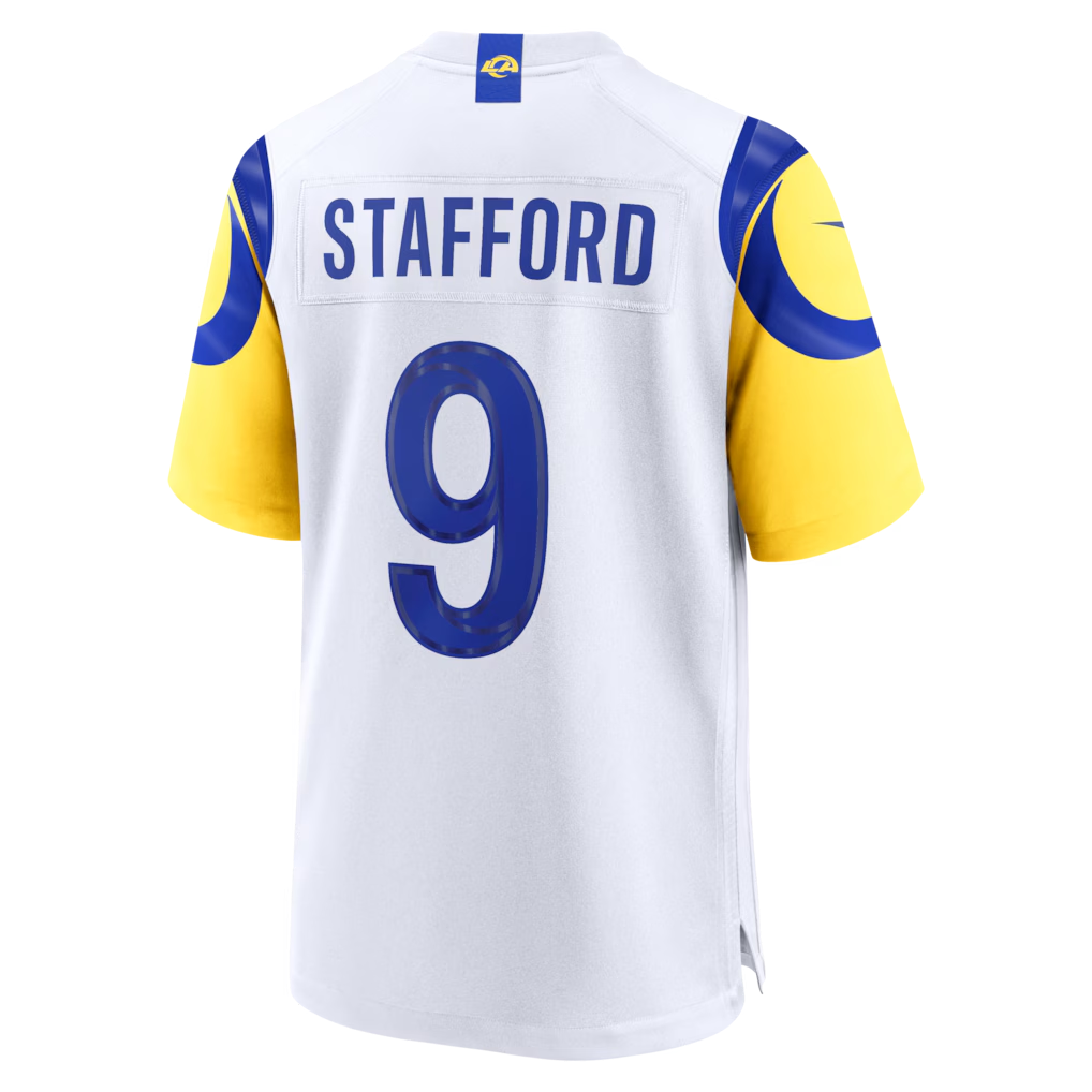 Punc LA.Rams #9 Matthew Stafford White White Game Player Stitched Jerseys