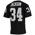 Punc LV.Raiders 1990 #34 Bo Jackson Mitchell & Ness Black Authentic Throwback Retired Player Stitched Puhic Jersey