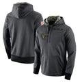 Punc LV.Raiders Gray Pullover Hoodies Home Game Blank Player Stitched Jerseys