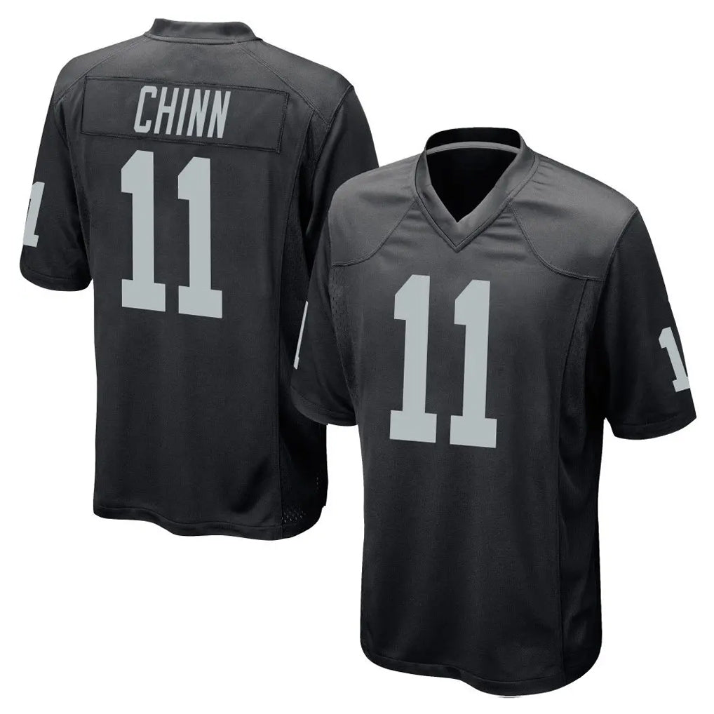 Punc LV.Raiders #11 Jeremy Chinn Player Black Home Game Stitched Jerseys