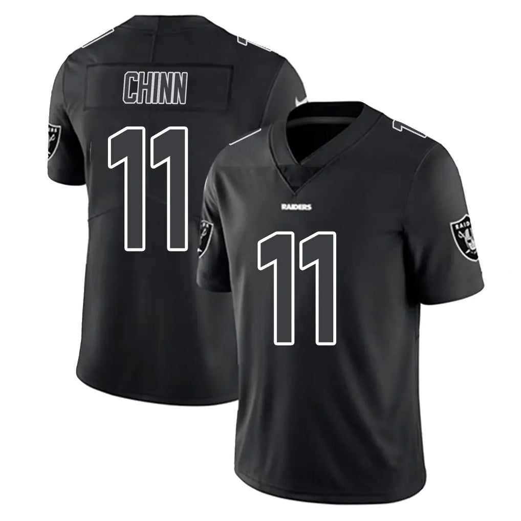 Punc LV.Raiders #11 Jeremy Chinn Player Black Limited Black Impact Home Game Stitched Jerseys
