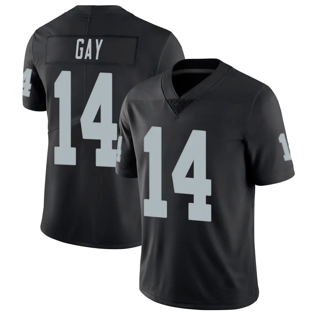Punc LV.Raiders #14 Matt Gay Player Black Limited Vapor Untouchable Home Game Stitched Jerseys