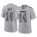 Punc LV.Raiders #14 Matt Gay Player Gray Atmosphere Fashion Limited Game Stitched Jerseys