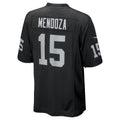 Punc LV.Raiders #15 Fernando Mendoza Black 2026 Draft First Round Pick No. 1 Team Game Stitched Jerseys