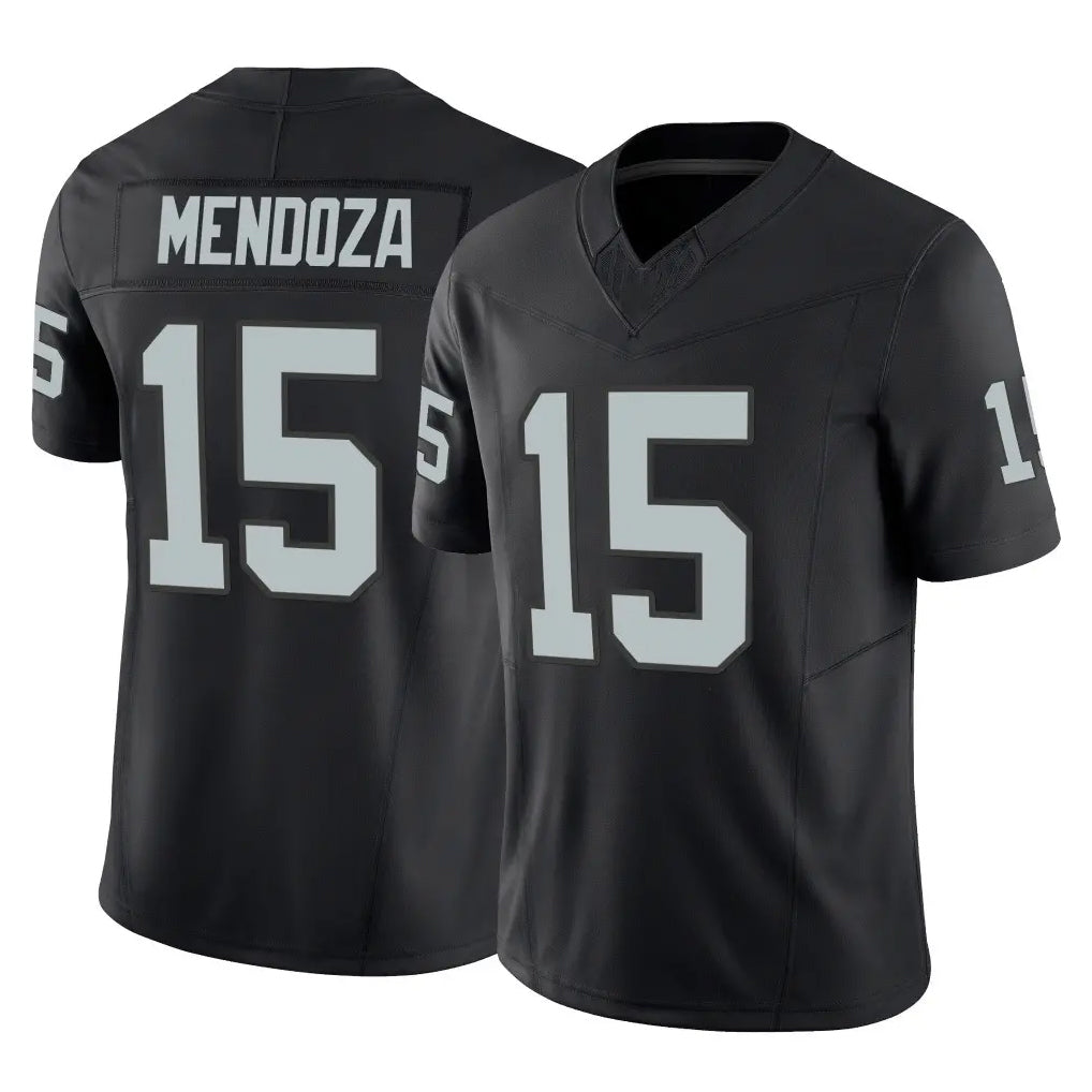 Punc LV.Raiders #15 Fernando Mendoza Player Black Limited Vapor F.U.S.E. Home Game Stitched Jerseys