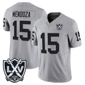 Punc LV.Raiders #15 Fernando Mendoza Player Gray 2026 Vapor Limited Home Game Stitched Jerseys