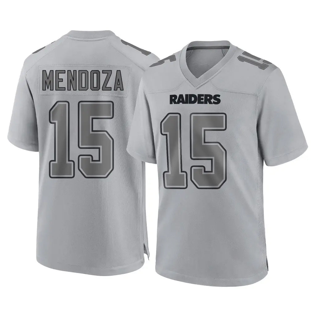 Punc LV.Raiders #15 Fernando Mendoza Player Gray Atmosphere Fashion Limited Game Stitched Jerseys