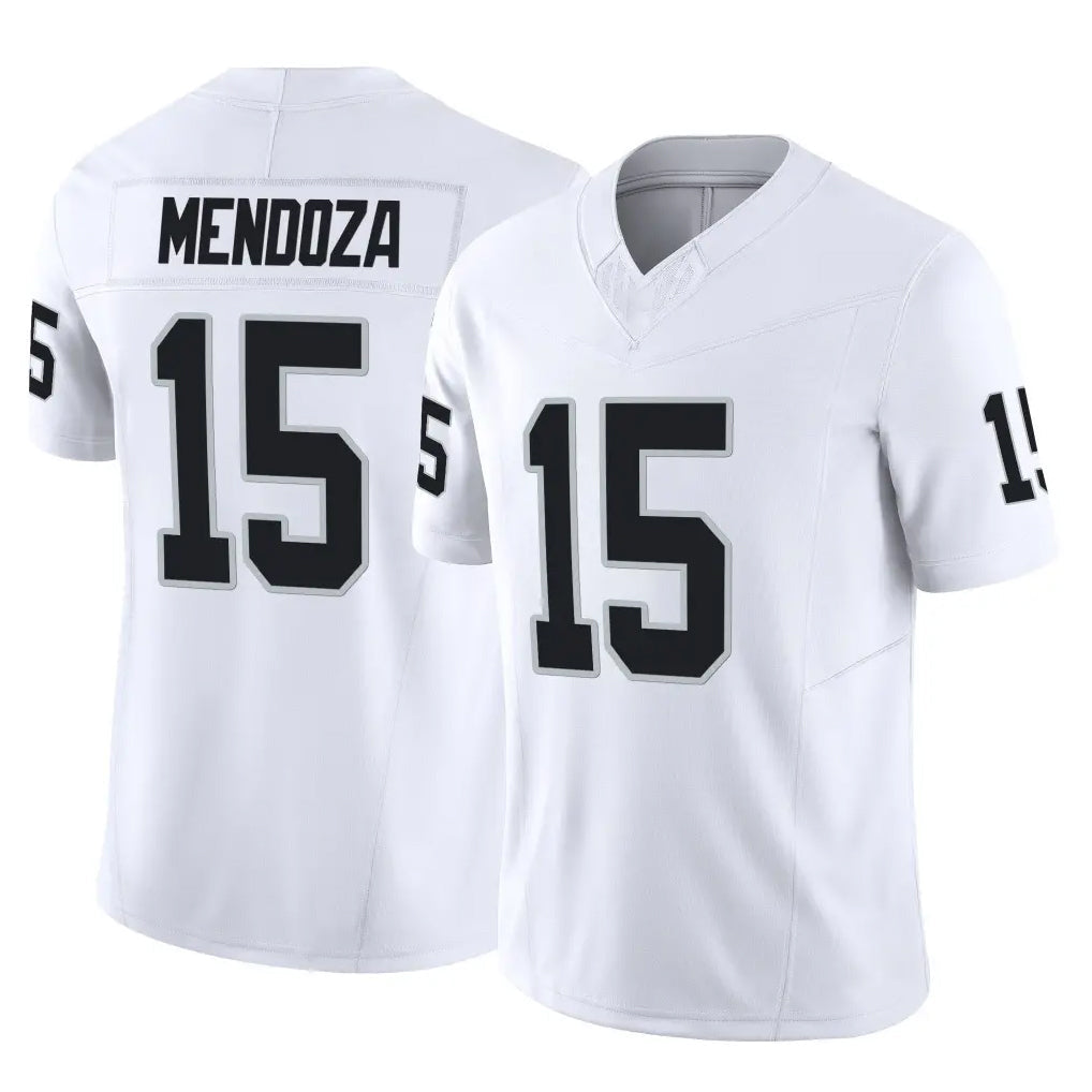 Punc LV.Raiders #15 Fernando Mendoza Player White Limited Vapor F.U.S.E. Home Game Stitched Jerseys