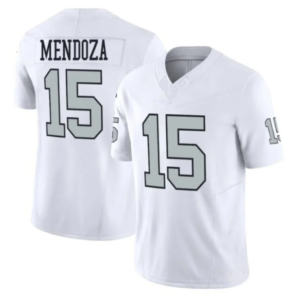 Punc LV.Raiders #15 Fernando Mendoza Player White Vapor F.U.S.E. Limited Home Game Stitched Jerseys