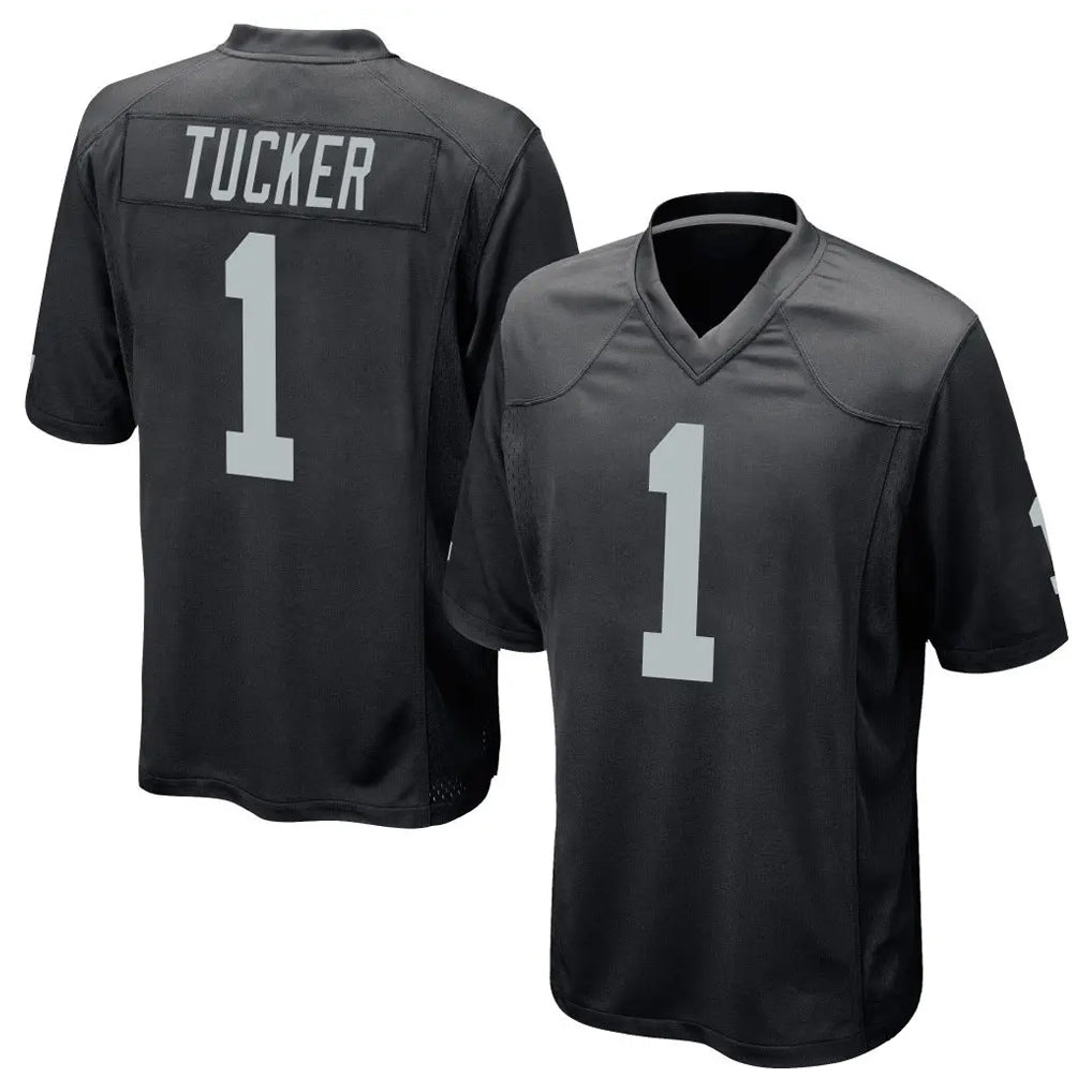Punc LV.Raiders #1 Tre Tucker Player Black Home Game Stitched Jerseys