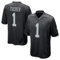 Punc LV.Raiders #1 Tre Tucker Player Black Home Game Stitched Jerseys