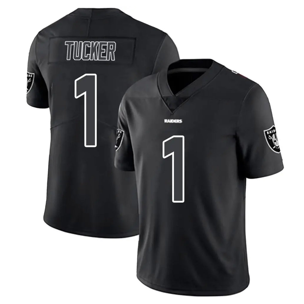 Punc LV.Raiders #1 Tre Tucker Player Black Limited Black Impact Home Game Stitched Jerseys