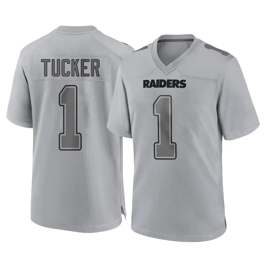 Punc LV.Raiders #1 Tre Tucker Player Gray Atmosphere Fashion Limited Game Stitched Jerseys