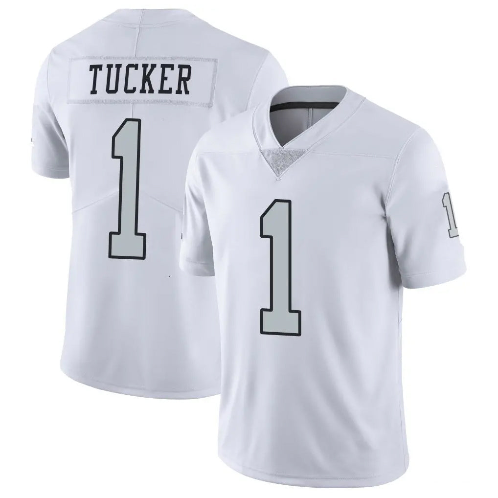 Punc LV.Raiders #1 Tre Tucker Player White Limited Color Rush Home Game Stitched Jerseys