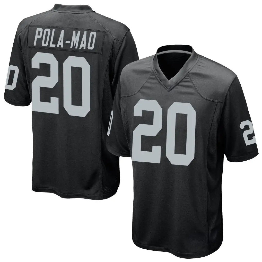 Punc LV.Raiders #20 Isaiah Pola-Mao Player Black Home Game Stitched Jerseys