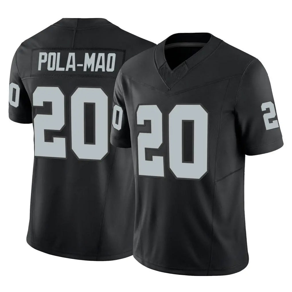 Punc LV.Raiders #20 Isaiah Pola-Mao Player Black Limited Vapor F.U.S.E. Home Game Stitched Jerseys