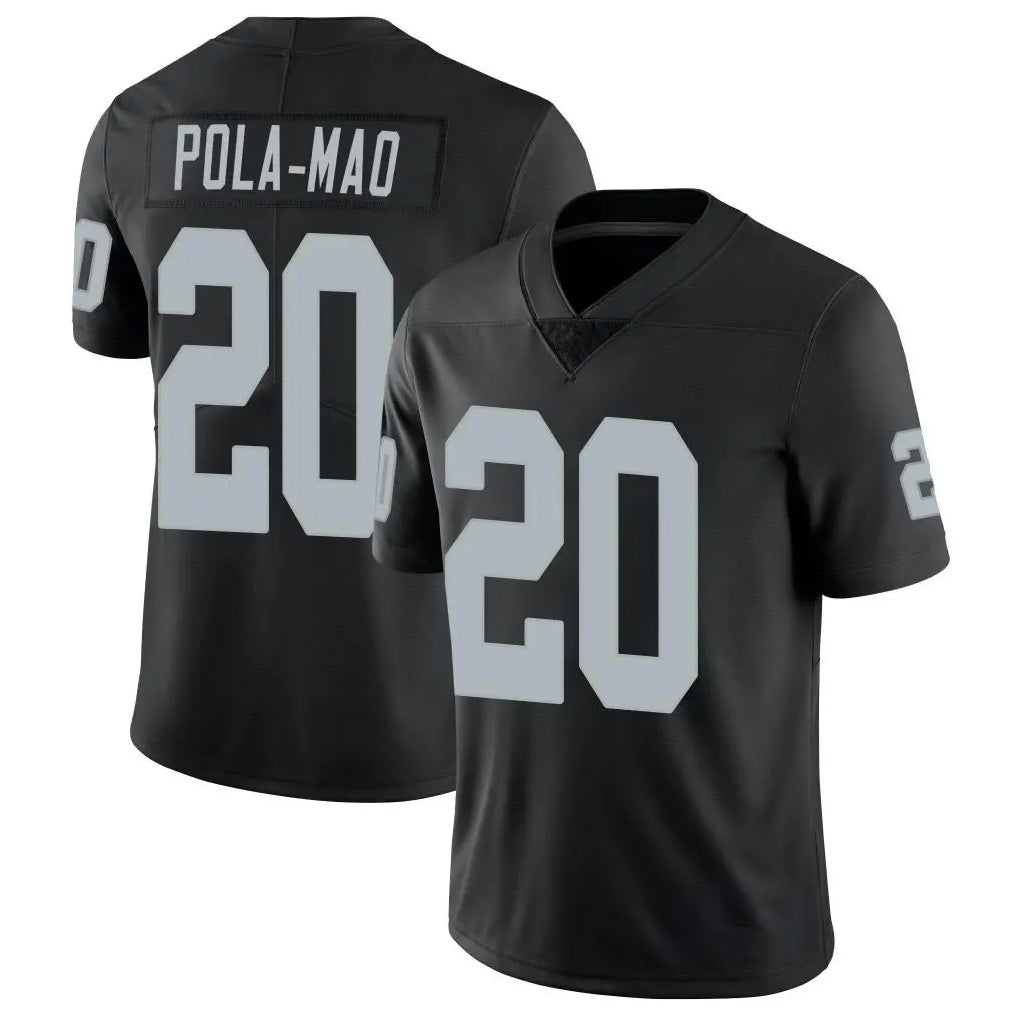 Punc LV.Raiders #20 Isaiah Pola-Mao Player Black Limited Vapor Untouchable Home Game Stitched Jerseys