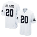 Punc LV.Raiders #20 Isaiah Pola-Mao Player White Home Game Stitched Jerseys