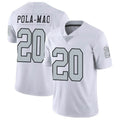 Punc LV.Raiders #20 Isaiah Pola-Mao Player White Limited Color Rush Home Game Stitched Jerseys