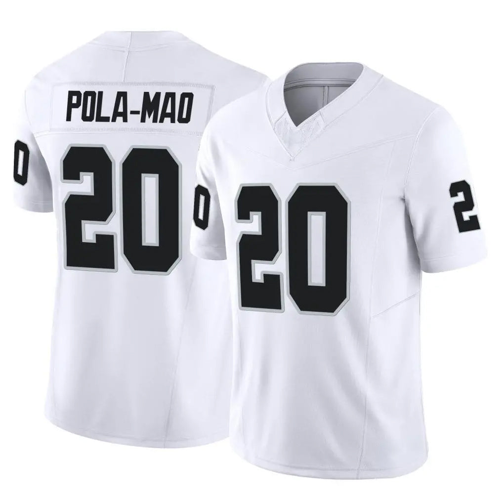 Punc LV.Raiders #20 Isaiah Pola-Mao Player White Limited Vapor F.U.S.E. Home Game Stitched Jerseys