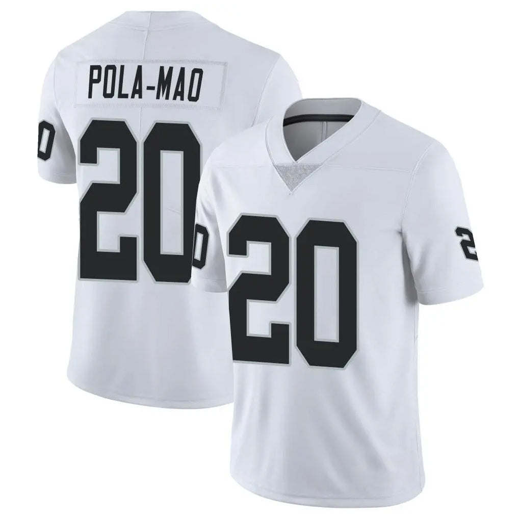 Punc LV.Raiders #20 Isaiah Pola-Mao Player White Limited Vapor Untouchable Home Game Stitched Jerseys