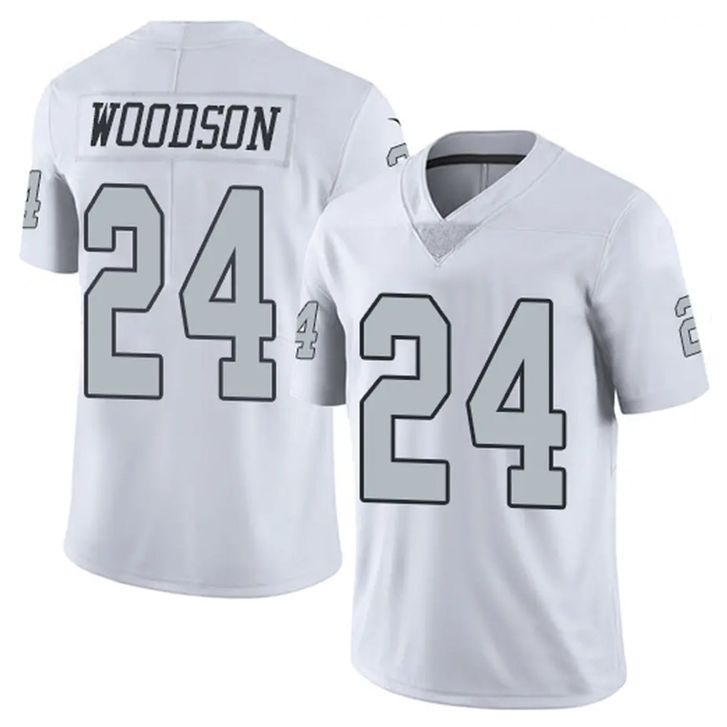 Punc LV.Raiders #24 Charles Woodson Player White Alternate Vapor Limited Stitched Jerseys