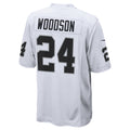 Punc LV.Raiders #24 Charles Woodson Player Whtie Home Game  Stitched Jerseys