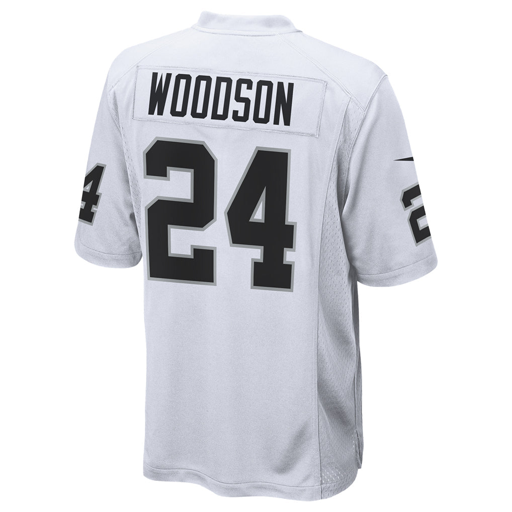 Punc LV.Raiders #24 Charles Woodson Player Whtie Home Game  Stitched Jerseys