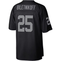 Punc LV.Raiders #25 Fred Biletnikoff Mitchell & Ness Black Legacy Replica Jersey