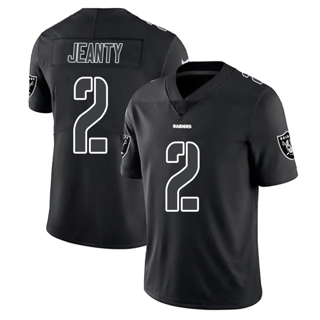 Punc LV.Raiders #2 Ashton Jeanty Player Black Limited Black Impact Home Game Stitched Jerseys