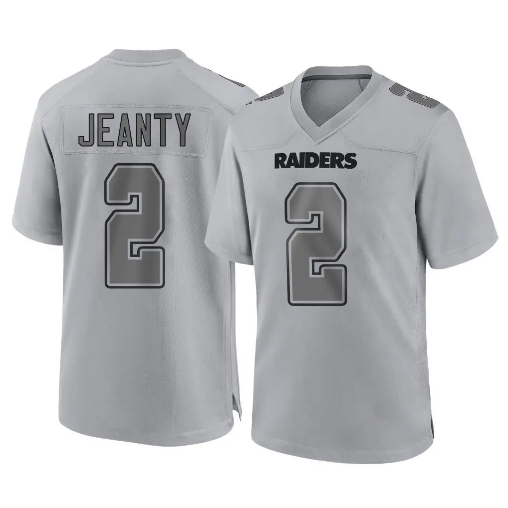 Punc LV.Raiders #2 Ashton Jeanty Player Gray Atmosphere Fashion Limited Game Stitched Jerseys