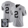 Punc LV.Raiders #2 Ashton Jeanty Player Gray Vapor Limited Home Game Stitched Jerseys