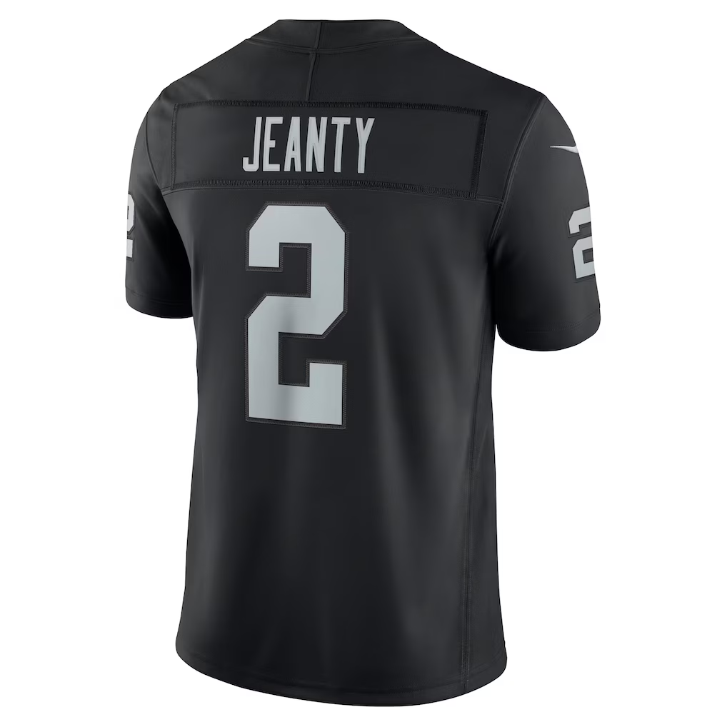Punc LV.Raiders #2 Ashton Jeanty  Black Team Vapor F.U.S.E. Stitched Limited Jerseys