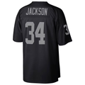 Punc LV.Raiders #34 Bo Jackson Mitchell & Ness Black Legacy Replica Stitched Jerseys