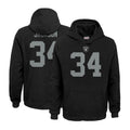 Punc LV.Raiders #34 Bo Jackson Player Black Salute to Service Hoodies Stitched Jerseys