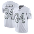 Punc LV.Raiders #34 Bo Jackson Player White Alternate Vapor F.U.S.E Limited Stitched Jerseys