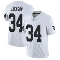 Punc LV.Raiders #34 Bo Jackson Player White Vapor Limited Stitched Jerseys