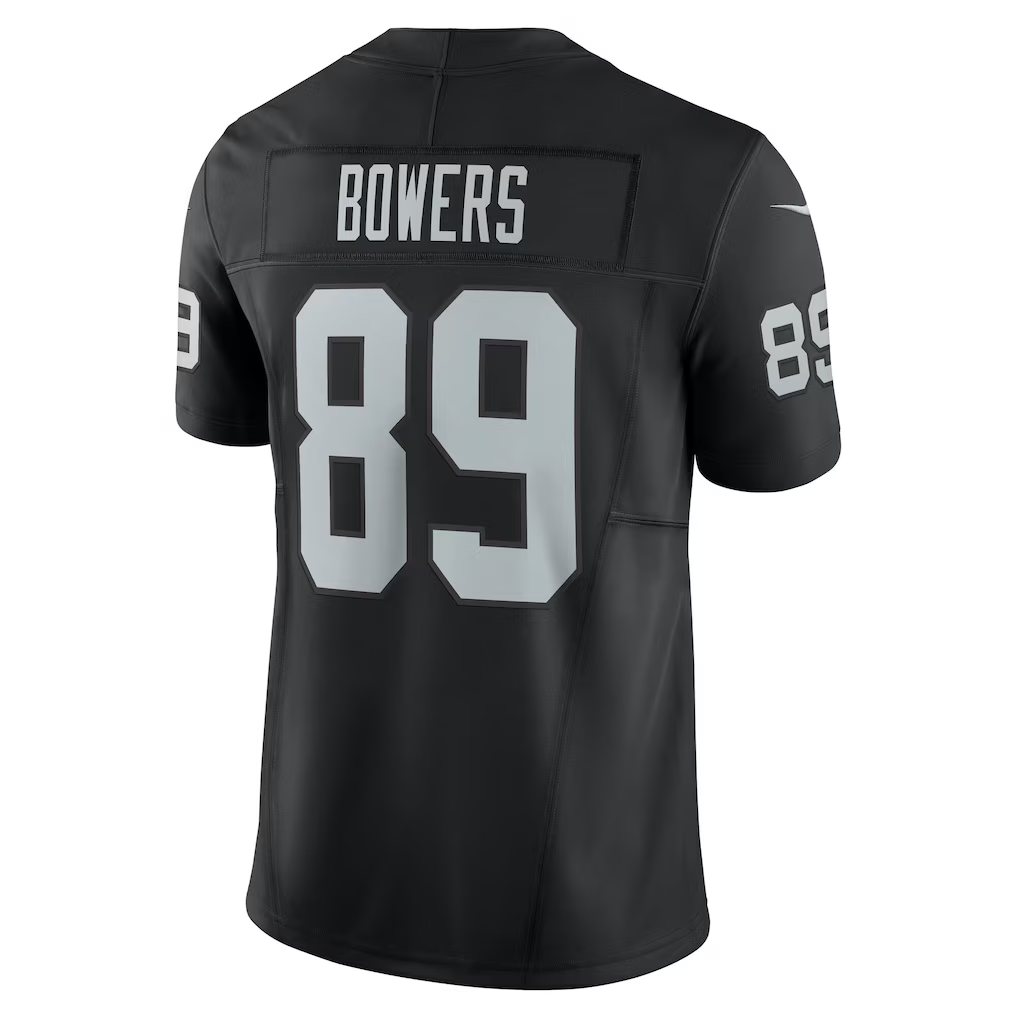 Punc LV.Raiders #89 Brock Bowers Black Team Vapor F.U.S.E. Limited Stitched Jerseys