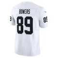 Punc LV.Raiders #89 Brock Bowers White Vapor F.U.S.E. Limited Stitched Jerseys