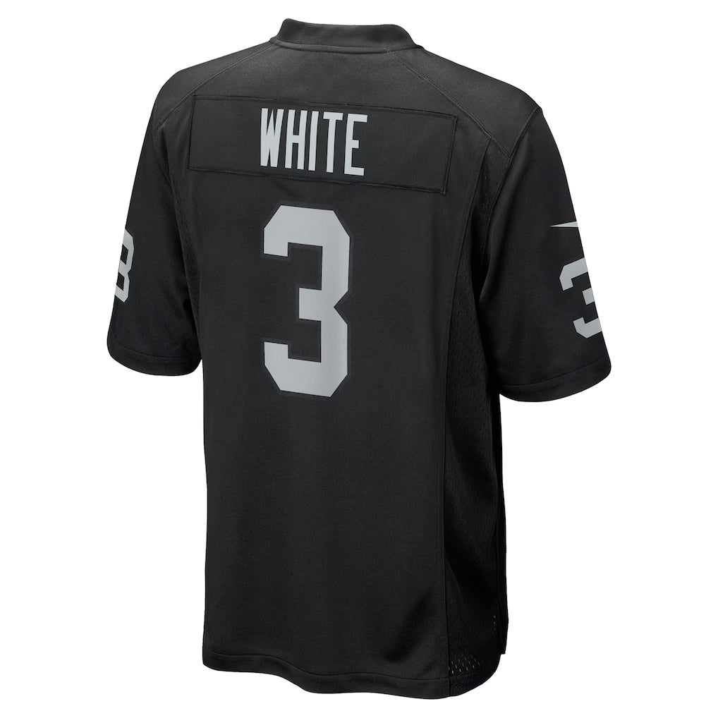 Punc LV.Raiders #3 Zamir White Black Team Game Stitched Jerseys