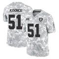 Punc LV.Raiders #51 Malcolm Koonce Player Arctic Camo Salute To Service Limited Game Stitched Jerseys