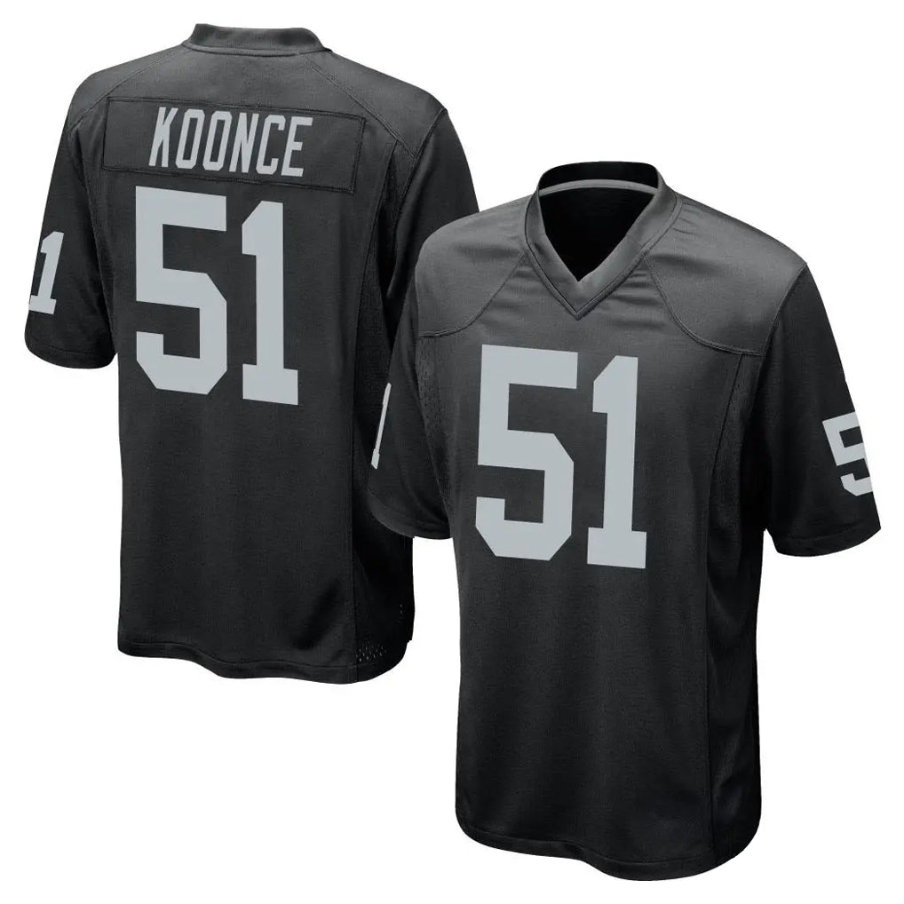 Punc LV.Raiders #51 Malcolm Koonce Player Black Home Game Stitched Jerseys