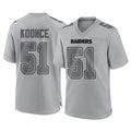 Punc LV.Raiders #51 Malcolm Koonce Player Gray Atmosphere Fashion Limited Game Stitched Jerseys
