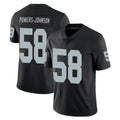 Punc LV.Raiders #58 Jackson Powers-Johnson Player Black Limited Vapor Untouchable Home Game Stitched Jerseys