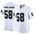 Punc LV.Raiders #58 Jackson Powers-Johnson Player White Limited Vapor F.U.S.E. Home Game Stitched Jerseys