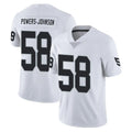 Punc LV.Raiders #58 Jackson Powers-Johnson Player White Limited Vapor Untouchable Home Game Stitched Jerseys