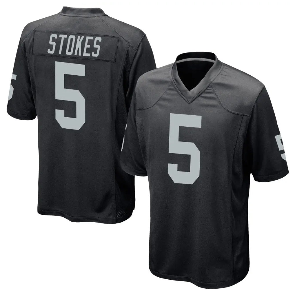 Punc LV.Raiders #5 Eric Stokes Player Black Home Game Stitched Jerseys