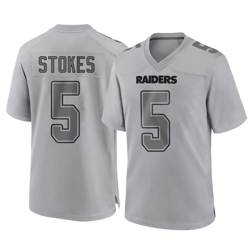 Punc LV.Raiders #5 Eric Stokes Player Gray Atmosphere Fashion Limited Game Stitched Jerseys