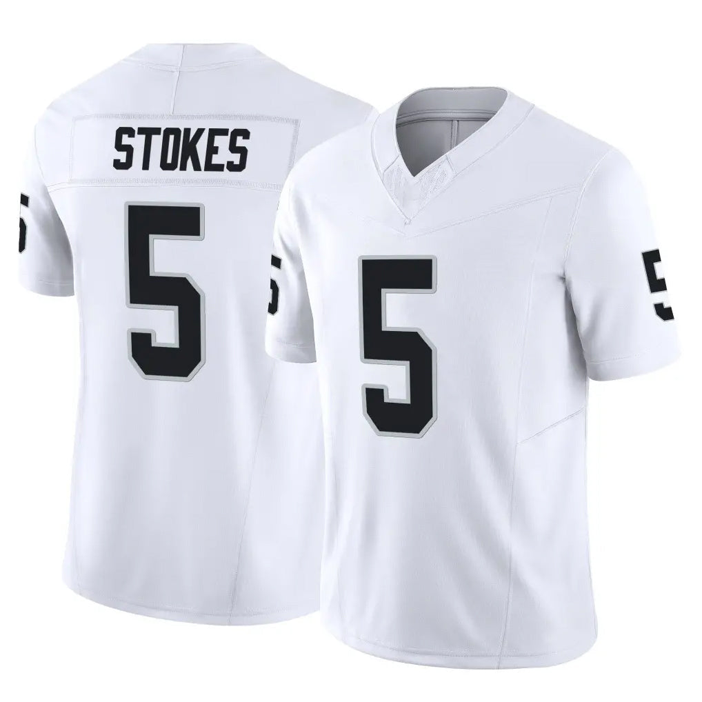 Punc LV.Raiders #5 Eric Stokes Player White Limited Vapor F.U.S.E. Home Game Stitched Jerseys