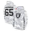 Punc LV.Raiders #65 Tyler Linderbaum Player Arctic Camo Salute to Service Hoodies Limited Game Stitched Jerseys
